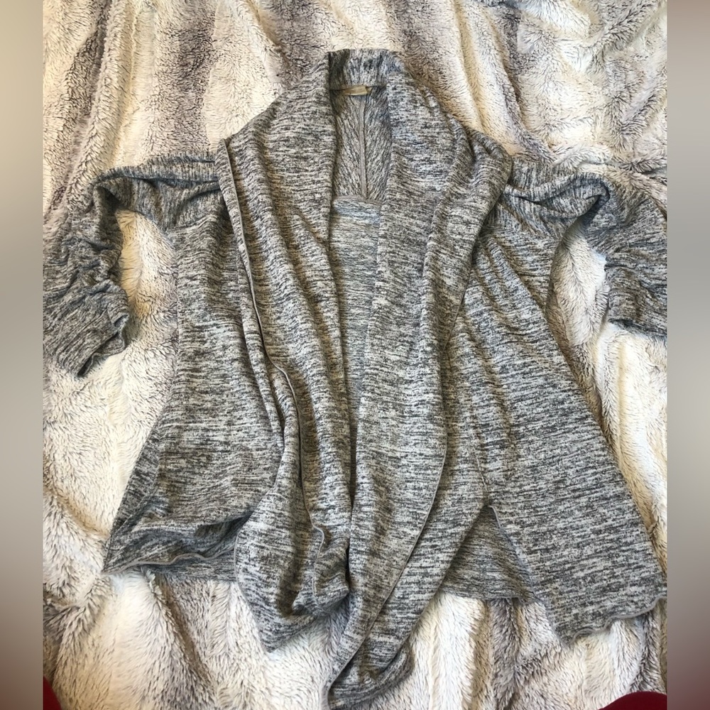 Athleta Haven wrap open gray cardigan